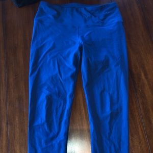 Full length blue leggings